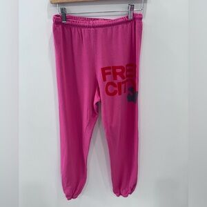 FREECITY sweatpant - pinkjuice/silver bird